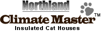 Climate Master insulated cat houses