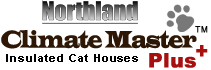 Climate Master insulated cat houses