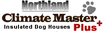 Climate Master insulated dog houses