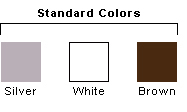 large door mounted dog door color chart