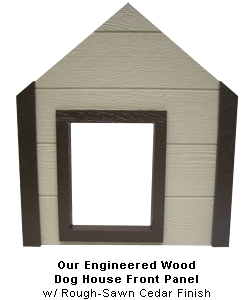 Engineered Wood Dog House Front Panel