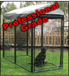 Black Powdercoated Dog Pens