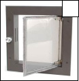 White Small Door Mounted Dog Door