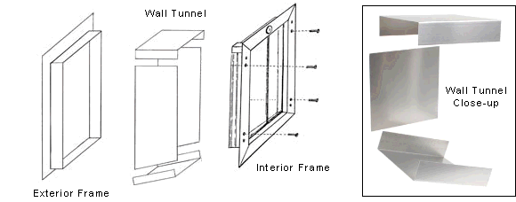 Hale Pet Doors for very thick walls with extra long tunnels